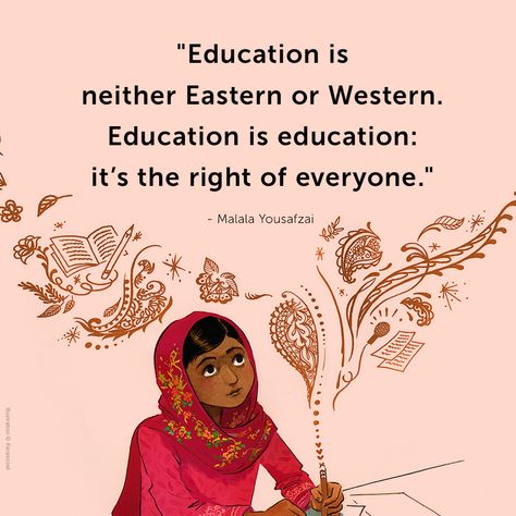 Female Education Quotes, Malala Yousafzai Quotes Woman, Women Education Quotes, Educated Woman Quotes, Womens Empowerment Quotes, Malala Yousafzai Quotes, Female Education, Human Rights Quotes, Motivational Women