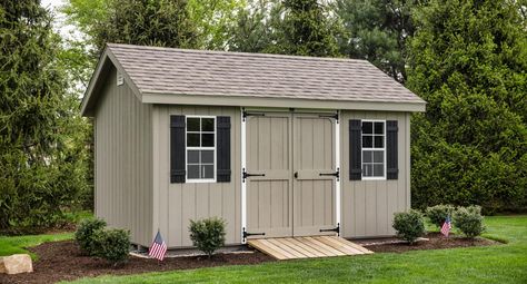 Are you looking for a backyard shed for better storage management? If so, you're in luck as Sheds Unlimited has the best quality-built sheds in PA. Get your storage shed today and begin having Space For Life. Concrete Sheds, Amish Sheds, Cabin Garden, Craft Shack, Storage Sheds For Sale, Shed Landscaping, Wooden Shed, Backyard Structures, Cheap Sheds