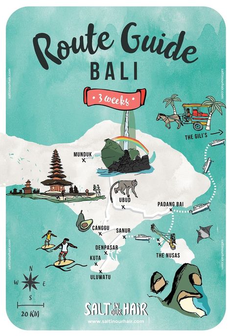 Bali Map, Bali Activities, Bali Bucket List, Itinerary Design, Chalkboard Projects, Bali Waterfalls, Bali Baby, Bali Itinerary, Voyage Bali