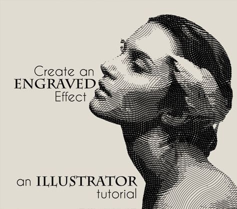 how-to-create-an-engraved-illustration-effect-in-illustrator Engraved Illustration, Logos Retro, Illustration Techniques, Engraving Illustration, Adobe Illustrator Tutorials, Photoshop Tips, Learning Design, Graphic Design Tips, Illustrator Tutorials