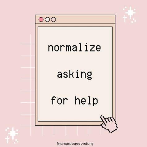 Her Campus: Gettysburg College on Instagram: "idk about y'all but sometimes I feel like I need to be stronger than I really am. in reality, it's okay to ask for help 💖 #gettysburgcollege #hercampus" Gettysburg College, Her Campus, It's Okay, Ask For Help, Its Okay, Need This, Feel Like, Feelings, Instagram Posts