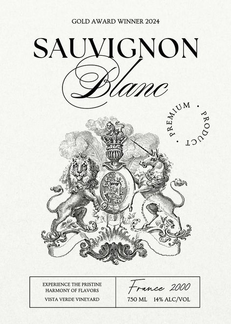 Sauvignon blanc label template | premium image by rawpixel.com / ton Wine Etiquette Design, Wine Label Illustration, Elegant Wine Label, Wine Label Inspiration, Wine Etiquette, Startup Presentation, Vintage Wine Label, Grafic Art, South African Wine