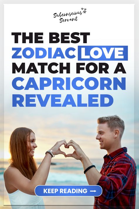 Are you a Capricorn looking for your soulmate? If so, you may want to know who your zodiac love match is. In this article, I reveal the most (and least) likely Capricorn soulmates based on Zodiac love compatibility. Enjoy! via @subconsciousservant Capricorn Soulmate Sign, Capricorn Compatibility Relationships, Pisces And Capricorn Relationships, Capricorn And Scorpio Relationship, Capricorn Soulmate, Capricorn Love Match, Capricorn Matches, Capricorn And Pisces Compatibility, Capricorn Love Compatibility