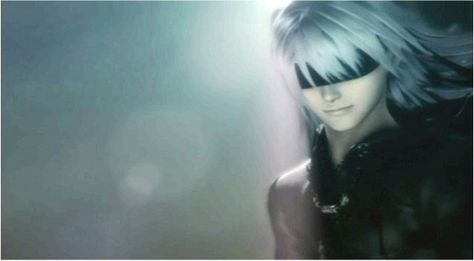 Riku in a blindfold! Kingdom Hearts, Black And White, Wall, White, Clothes, Black