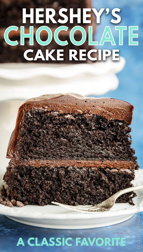 Matilda Cake, Hershey Chocolate Cakes, Butternut Bakery, Ultimate Chocolate Cake, Chocolate Cream Cheese Frosting, Chocolate Cake Recipe Moist, Homemade Chocolate Cake, Cream Cheese Frosting Recipe, Dark Chocolate Cakes