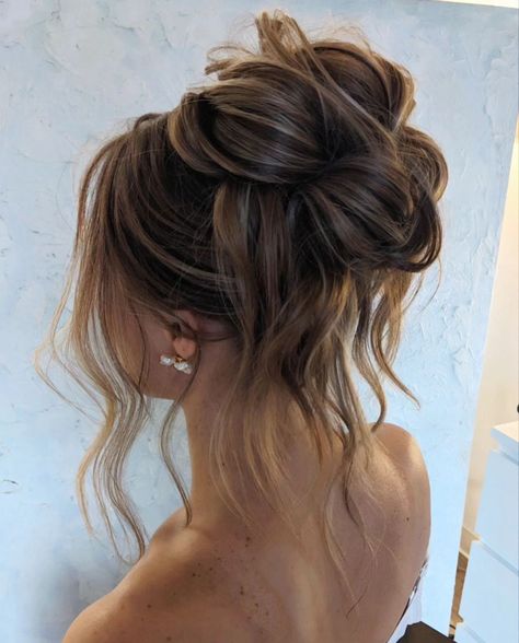 bridesmaid hairstyles Up Dos Bridesmaids, Bridesmaids Hairstyles Bun, Up Dos Wedding Hairstyles, Bridal Up Hairstyles, Bridesmaid Winter Hairstyles, Bridesmaid Hairstyles Braid Updo, Bridesmaid Hairstyles Messy Updo, Updo Hair Bridesmaid, Hair For Spaghetti Strap Dress Style