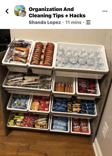 Diy Snack Station, Lunch Station, Breakfast Station, Packing Lunch, Snack Station, Packing Station, Snack Organizer, Easy Lunch Boxes, Whats For Lunch