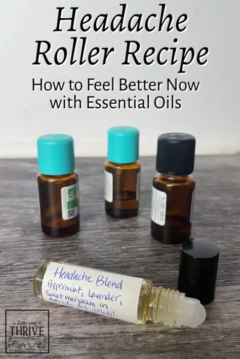 Migraine Essential Oil Blend, Migraine Relief Essential Oils, Oils For Migraines, Headache Relief Essential Oils, Natural Headache Relief, Essential Oils For Migraines, Essential Oil Blends Roller, Oil For Headache, Essential Oil Roller Bottle Recipes