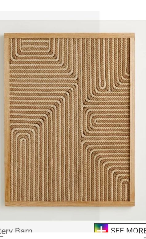 Rope Drawing, Simpul Makrame, Art Galleries Design, Rope Frame, Fiber Wall Art, Yarn Wall Art, Creative Wall Art, Diy Yarn Crafts, Wall Art Ideas