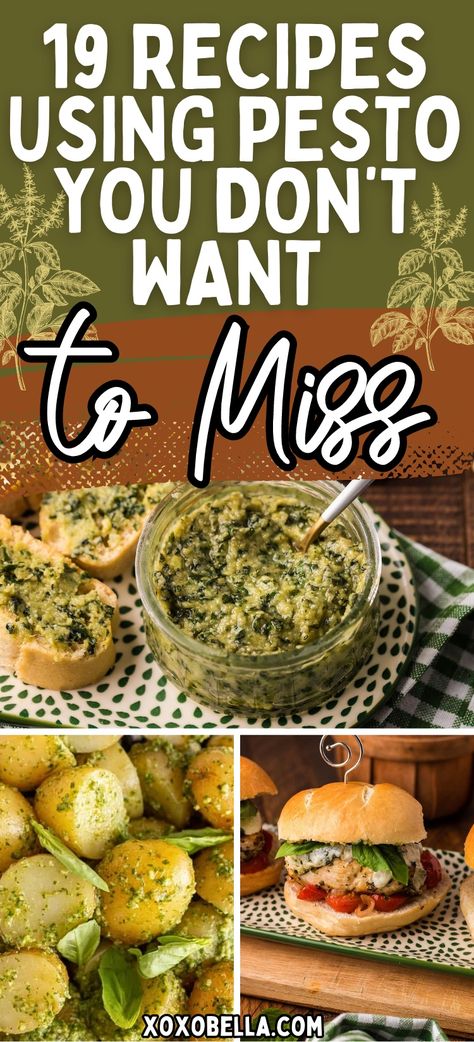 Roasted Garlic Pesto Recipe, Things To Put Pesto On, Store Bought Pesto Recipes, Things To Eat With Pesto, Dinner With Pesto Sauce, Pesto Snack Ideas, Pasta Dishes With Pesto, What To Make With Basil Pesto, Pesto Ideas Healthy