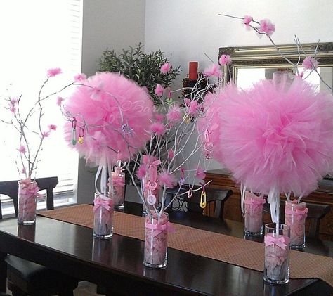 DIY Tulle Topiary Centerpieces - Create a "wow factor" for your special event, with these darling Tulle Topiary Centerpieces! The perfect decoration statement p... Tree Branch Centerpiece, Diy Tree Branch, Birch Centerpieces, Branch Centerpiece, Tree Branch Centerpieces, Topiary Centerpieces, Tulle Crafts, Diy Tulle, Branch Centerpieces