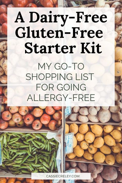 A Dairy-Free, Gluten-Free Starter Kit: My Go-To Shopping List for Food Allergies - Starlight Through The Storm - Cassie Creley's Blog Low Gluten Diet, Gluten Free Food List, Baking Substitutions, Pre Made Meals, Dairy Free Cooking, Gf Df Recipes, Gluten And Dairy Free Recipes, Dairy Free Meals, Gluten Dairy Free Recipes