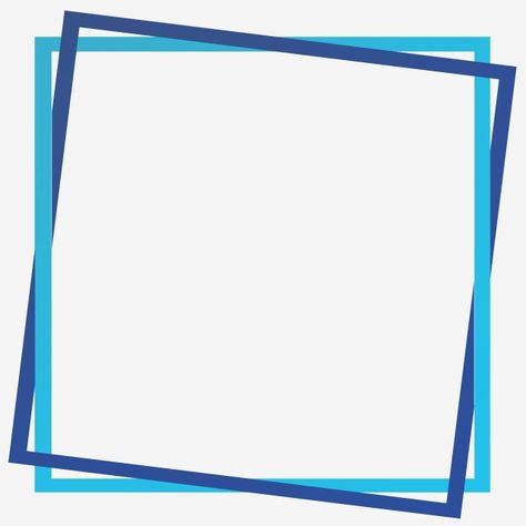 Poster Border Design, Blue Frame Border, Square Border Design, Minimalist Nails Square, Blue Frame Png, Square Clipart, Square Border, Png Frame, Simple Border