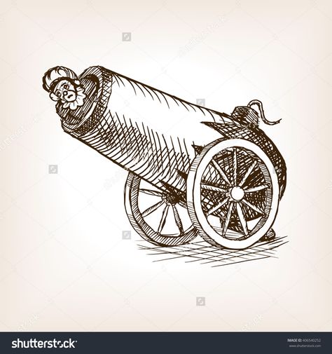 Circus Cannon, Circus Illustration, Creepy Carnival, Gaming Tattoo, Sketch Style, S Tattoo, Color Blending, Life Tattoos, Vector Stock