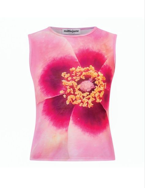 Tops For Party, Floral Clothing, Y2k Outfit Ideas, Vintage Flower Prints, Y2k Summer, Club Tops, Floral Outfit, Floral Tank Top, Print Tank