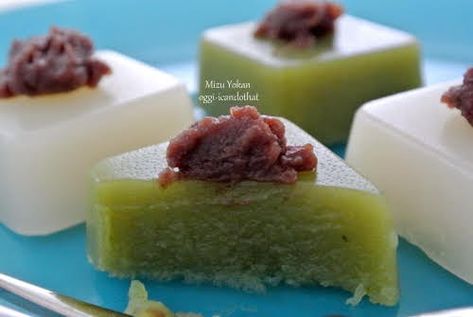 I Can Do That!: Mizu Yokan Mizu Yokan, Bean Cake, Azuki Bean, Green Tea Recipes, Bean Cakes, Paste Recipe, Interesting Recipes, How To Cook Beans, Japanese Sweet