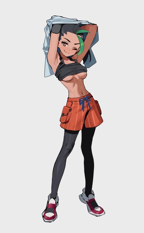 Pokemon Trainer Outfits, Pokemon Trainer Red, Pokemon Cynthia, Pokemon Human Form, Pokemon People, Pokemon Waifu, Pokemon Cosplay, Pokémon Master, Comic Art Girls