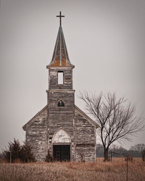 I don't know how many times I've driven by this beautiful old church. Wooden Church, Abandoned Churches, Old Country Churches, Abandoned Church, Church Pictures, Take Me To Church, In The Middle Of Nowhere, Middle Of Nowhere, Old Churches