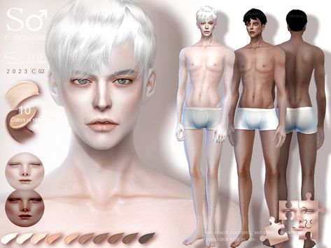 The Sims Resource - (Male) skinny colorful skin by S-CLUB 022023 Sim4 Skin Cc, Sims 4 Albino Skin, The Sims 4 Mods Skin Male, Sims 4 Cc White Male Skin, Sims 4 Alpha Cc Skin Male, Sims 4 Skin Male Cc, Sims 4 Mods Male Skin, Sims 4 Male Body Mods, The Sims 4 Cc Male Skin Details