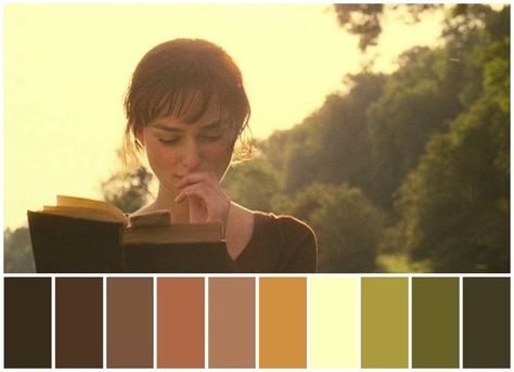 Monochromatic Photography, Joe Wright, Color In Film, Movie Color Palette, Pride And Prejudice 2005, Cinema Colours, Cool Color Palette, Hex Color Palette, Color Script