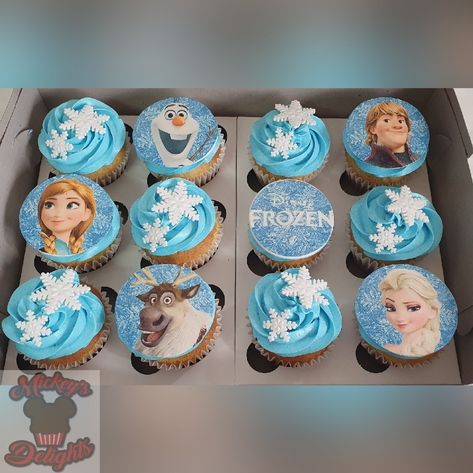 Frozen Cupcake Design, Elsa Birthday Cupcakes, Frozen Cupcakes Ideas, Elsa Cupcakes Ideas, Frozen Cupcake Ideas, Frozen Themed Cupcakes, Frozen Cupcakes Birthday, Elsa Cupcakes, Frozen Birthday Cupcakes