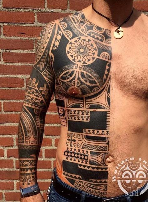 The Symbolic Identity of the Marquesan Tattoo | Cuded Marquesan Tattoo, Polynesian Tattoos Women, Chris Garver, Tattoo Dress, Maori Tattoos, Polynesian Tattoo Designs, Full Sleeve Tattoo Design, Tattoo Magazine, Marquesan Tattoos