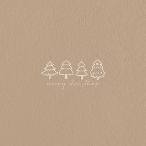 tan aethetic background with christmas trees says merry christmas under the tiny trees For Widgets, Christmas Wallpaper Ipad, Wallpapers Ipad, Christmas Apps, Christmas Aesthetic Wallpaper, Xmas Wallpaper, Christmas Phone Wallpaper, Cute Christmas Wallpaper, Iphone Photo App