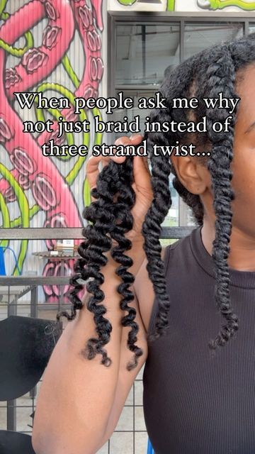 Three Strand Twist, Hair And Skin Care, Two Strand Twist, Twist Out, Bouncy Curls, Curly Hair Styles, Hair Care, Braids, Twist