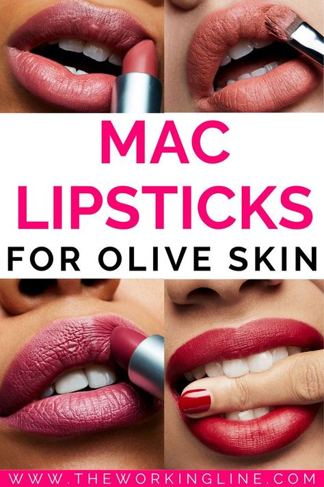 Captive Mac Lipstick, Pink Lipstick Mac, Olive Skin Lipstick, Mac Red Lipsticks, Light Olive Skin, Mac Nude Lipstick, Best Drugstore Lipstick, Best Pink Lipstick, Pink Matte Lipstick