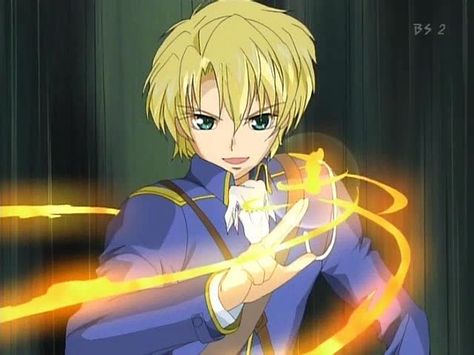 Wolfram von Bielefeld Wolfram Von Bielefeld, Kyo Kara Maoh, Fire Magic, Anime Magic, Magic Powers, Wolfram, Anime Boys, Mad Hatter, Me Me Me Anime