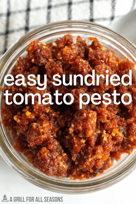 Red Pesto Pasta is a fast and easy weeknight dinner or side dish loaded down with flavor. Who knew that simple ingredients could make a meal taste this good? Forget takeout and make your own Italian dinner right at home. Red Pesto Recipe, Creamy Red Pesto Pasta, Creamy Tomato Basil Pesto Pasta, Red Pepper Pesto Pasta, Pesto Sun Dried Tomato Pasta, Sundries Tomato Pesto Pasta, Sundried Tomato Pesto, Red Pesto, Joy Filled Eats