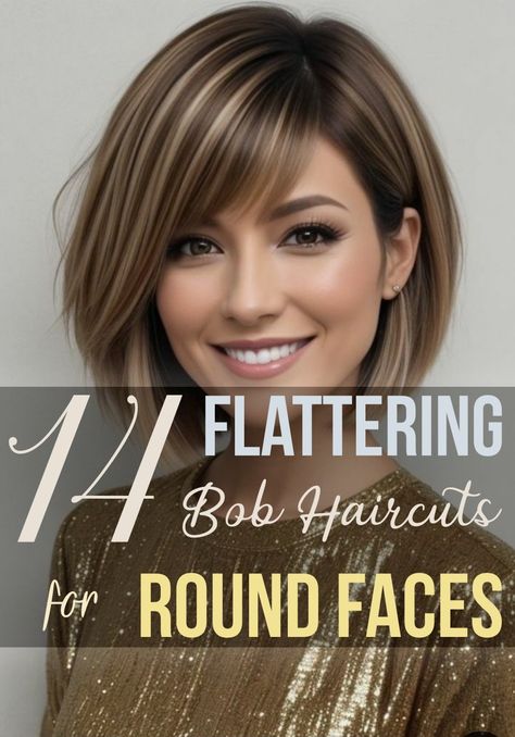 Not all hairstyles suit every face shape, and women with round faces have plenty of options to choose from based on their hair length and texture. When selecting a bob haircut for a round face, it’s important to choose wisely, as not every bob will be flattering. For Round Faces Hairstyles, Face Haircuts Round, Hair Ideas For Round Face Shape, Best Bob For Round Face, Hair Styles For Round Face Shape, Hairstyles For Face Shapes, Haircut Ideas For Round Face, Bob For Round Face, Best Hairstyles For Round Face