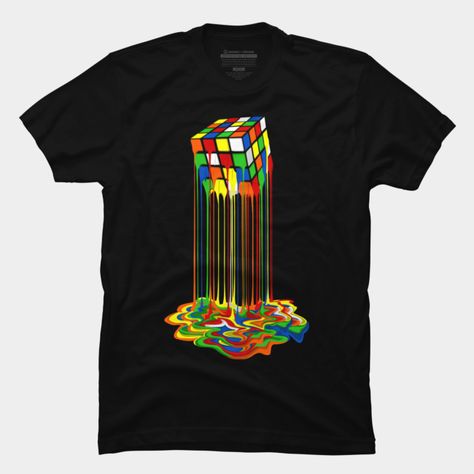 Color Cake, Rubix Cube, Tee Designs, Tshirt Design Inspiration, Model Pose, T Shirts Design, Shirt Design Inspiration, Shirt Print Design, Gaming Shirt