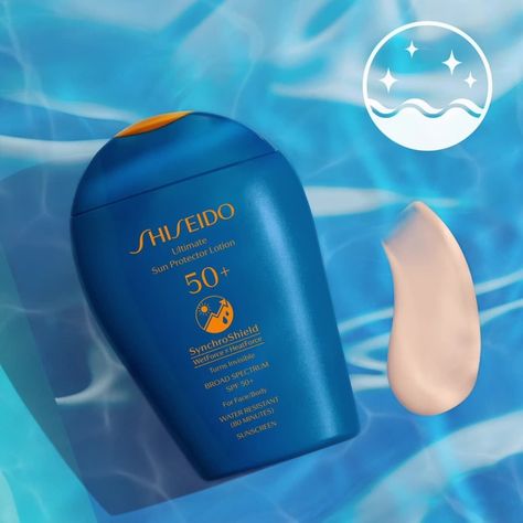 Shiseido Sunscreen, Christmas Shoes, Sun Care, Face And Body, Sunscreen, Uv Protection, Lotion, Shampoo Bottle, Skin Care