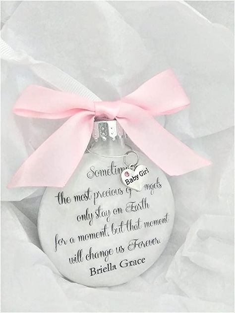 Baby Loss Memorial Gift, Obituaries Ideas, Infant Loss Memorial, Baby Memorial, Handcrafted Ornaments, Infant Loss, Memorial Ornaments, Baby Memories