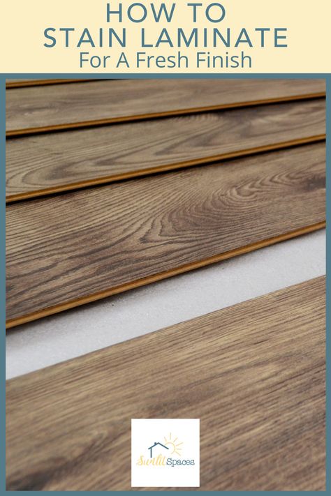 Can You Paint Over Laminate Flooring, Can You Stain Laminate Furniture, Gel Stain Laminate Furniture, Gel Stain On Laminate Furniture, Painting Laminate Wood, Painting Laminate Floors, Dark Laminate Floors, Construction Hacks, Laminate Flooring Diy