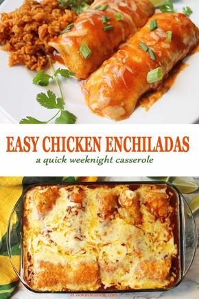 Enchilada Sauce Green, Enchiladas Mexicanas, Rotisserie Chicken Enchiladas, Enchiladas Chicken, Easy Dinner Recipes Crockpot, Creamy Chicken Enchiladas, Chicken Enchiladas Easy, Green Chiles, Chicken Enchilada Recipe