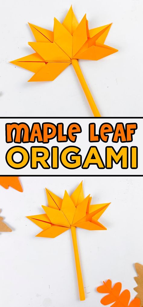 Discover the beauty of fall with Origami Maple Leaf! Create stunning paper leaves with this step-by-step origami craft. Origami Leaves Easy, Origami Maple Leaf, Leaf Origami, Leaf Ideas, Origami Leaves, Easy Origami For Kids, Teabag Folding, Leaf Craft, Autumn Leaves Craft