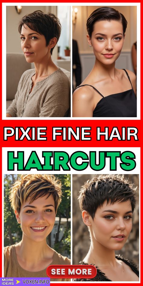 23 Stunning Long Bang Pixie Haircuts to Transform Your Look Pixie Haircut For Fine Thinning Hair, Undercut Pixie Haircut For Fine Hair, Short Hair For Fine Hair Over 50, Haircut For Very Fine Hair, Pixie Haircut Without Bangs, Pixie Hairstyle Women Fine Hair, Pixie Cut For Fine Hair Over 40, Gelled Pixie Hair, Pixie Haircut Thinning Hair