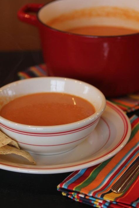 Mexican Tomato Soup, Mexican Vegetable Soup, Ground Bison Recipes, Gluten Free Chicken Broth, Mexican Potatoes, Mexican Soup Recipes, Gluten Free Dinner Easy, Canned Green Chilies, Tomato Soup Homemade