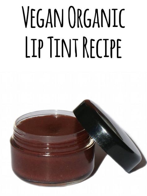 Need a fresh new look idea? Give your lips an extra bit of pizazz with this organic vegan lip tint recipe! Tint Recipe, Vegan Lip Balm Recipe, Makeup Recipes, Natural Skincare Recipes, Homemade Beauty Recipes, Lip Balm Recipes, Natural Beauty Recipes, Diy Valentine's Day, Natural Beauty Diy