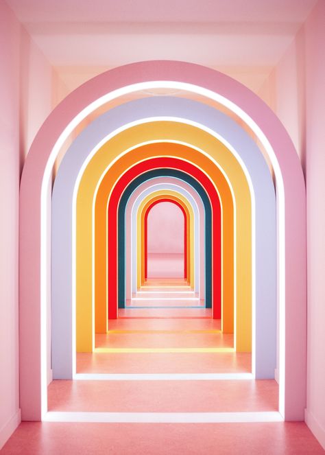 TWA rebrands the Museum of Ice Cream in glorious pink and red to encourage us to connect | Creative Boom Ice Cream Museum, Characters Inspiration, Design Page, Plakat Design, Random Ideas, 인테리어 디자인, تصميم داخلي, Pink Aesthetic, Palm Springs