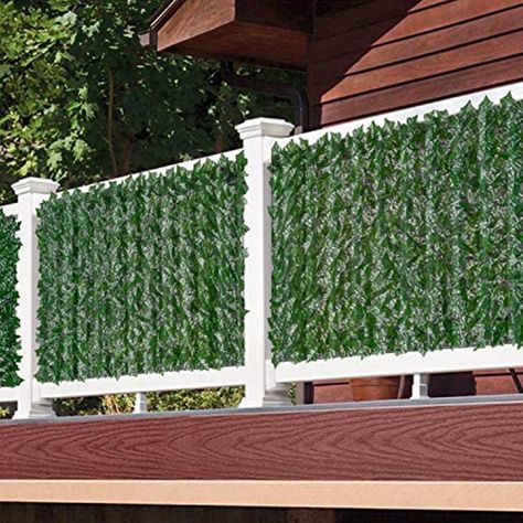 Ivy Privacy Fence, Faux Ivy, Privacy Fence Screen, Fence Screen, Artificial Hedges, Fence Screening, Ivy Leaves, Outdoor Garden Decor, Wall Garden