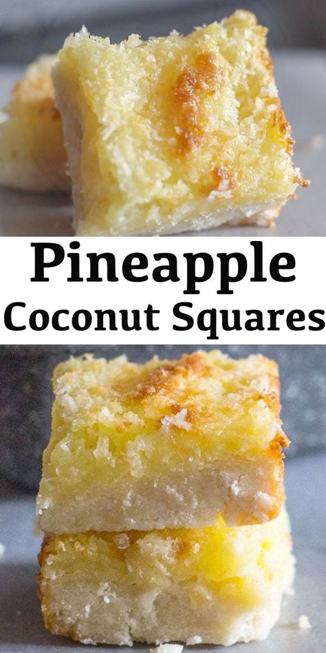 Pineapple Coconut Squares Recipe, Coconut Cookie Bars Recipes, Pineapple Coconut Deserts, Pineapple Coconut Cherry Dream Bars, No Bake Pineapple Coconut Bars, Pineapple Cookie Recipes, Coconut Pinapple Recipes, Christmas Square Recipes, Pineapple And Coconut Recipes