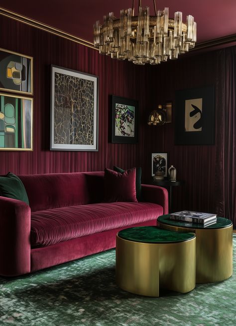 The Rise of Earthy Neutrals and Jewel Tones in Interior Design — Living Bright Interiors Bordeaux, 80s Deco, Studio House, House Beautiful Magazine, Home 2023, Custom Sectional, Custom Murals, Expensive Houses, Comfy Sofa