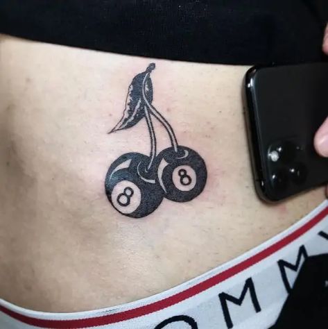 Pinball Tattoo, Nine Ball Tattoo, Lucky 8 Ball Tattoo, 8 Ball Spider Tattoo, Magic 8ball Tattoo, Magic 8 Ball Cherry Tattoo, Pool Tattoo 8 Ball, Cherry Eight Ball Tattoo, Cherry 8ball Tattoo