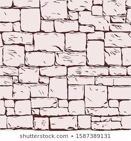 Handdrawn Texture Brick Wall Sett Castle Stock Illustration 1417142963 Brick Wall Reference Drawing, Brick Wall Texture Drawing, Drawing Stone Walls, How To Draw A Stone Wall, Castle Wall Drawing, Brick Tattoo Design, Stone Texture Sketch, How To Draw Brick Wall, How To Draw Bricks