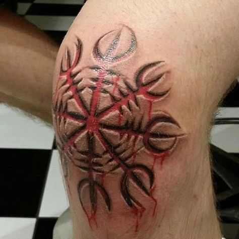 Scarification Tattoos, Vegvisir Tattoo, Tattoo Frases, Viking Tattoos For Men, Blitz Tattoo, German Tattoo, Viking Tattoo Symbol, Viking Tattoo Sleeve, Rune Tattoo