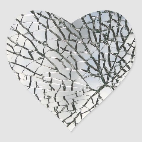 Shattered glass texture Heart Sticker Size: Small, 1½ inch. Gender: unisex. Age Group: adult. Broken Glass Crafts, Shattered Mirror, Guitar Drawing, Broken Bottle, Retro City, Red Aesthetic Grunge, Shattered Heart, Lifestyle Hacks, Front Page Design