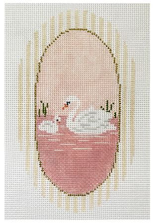 Waste Canvas Cross Stitch, Baby Needlepoint Ideas, Cross Stitch Swan, Needlepoint Patterns For Beginners, Needle Point Projects, Swan Cross Stitch Pattern, Needlepoint Canvases Hand Painted, Free Needlepoint Patterns, Nursery Needlepoint